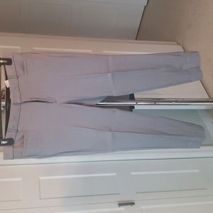 BR Sloan crop pants,  size 12, blue check pattern